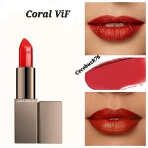 🌺Laura Mercier Coral ViF Rouge Essentiel Silky Creme Lipstick